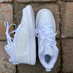 White Nike Court Borough sneakers